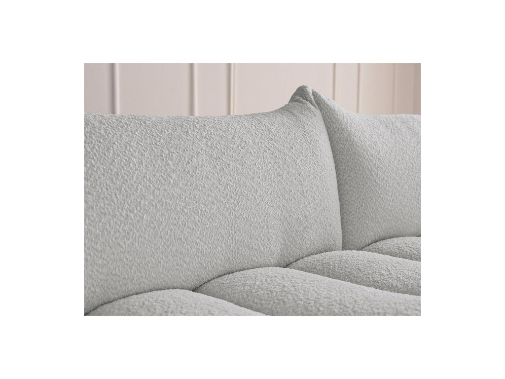 Azra - Fixed Straight 4-Seater Sofa - Bouclé Fabric