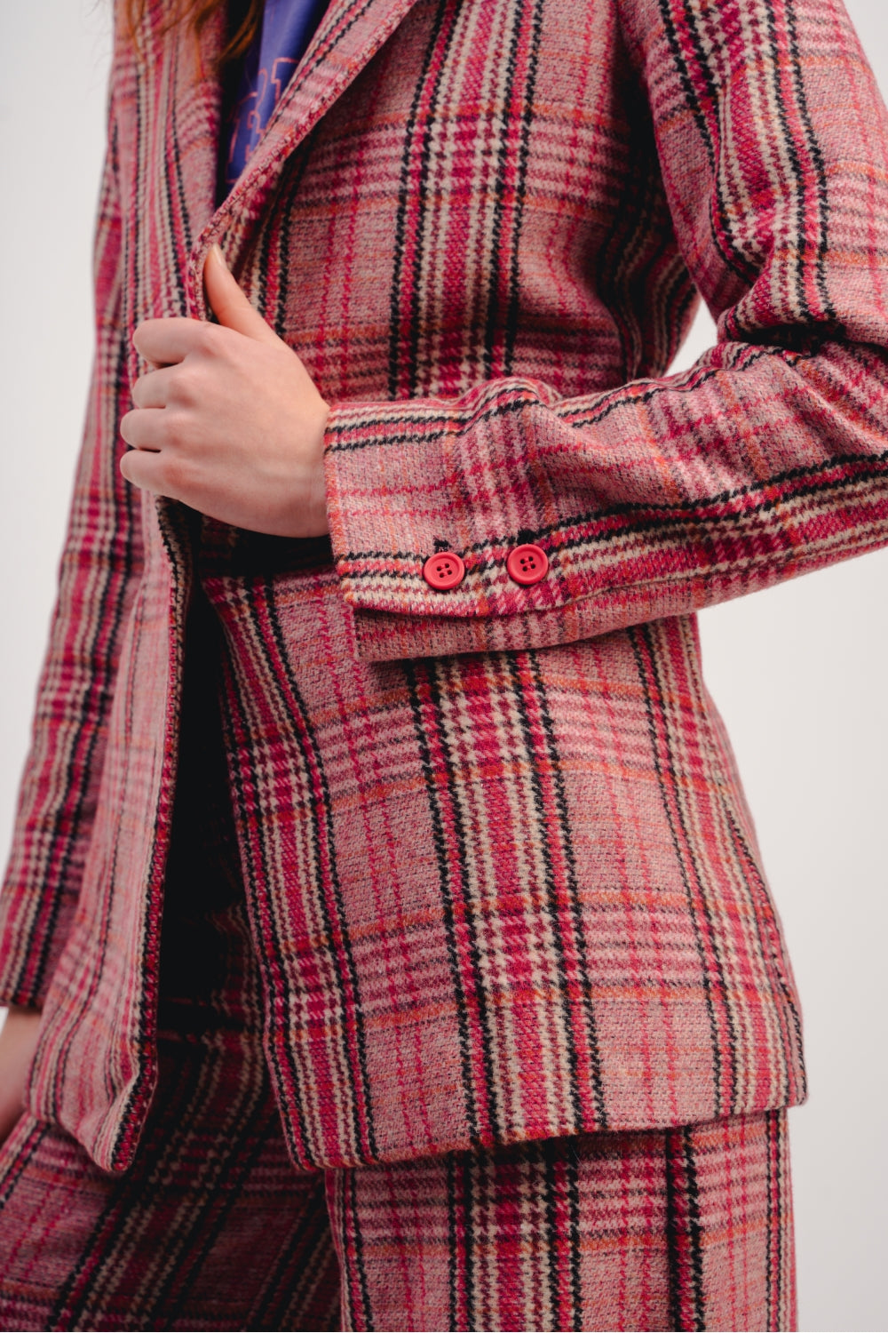 El blazer a cuadros rosa Jimmy