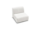 Anda - 1 Seater Chair Without Armrest For Modular Sofa - Chenille Fabric