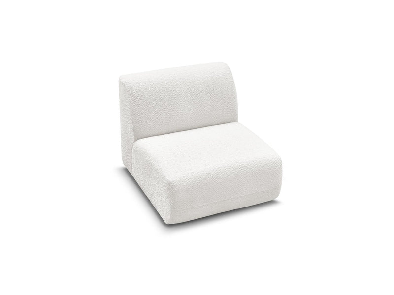 Anda - 1 Seater Chair Without Armrest For Modular Sofa - Chenille Fabric