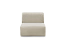 Anda - 1 Seater Chair Without Armrest For Modular Sofa - Chenille Fabric