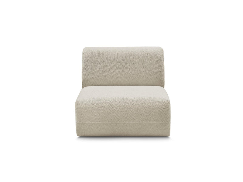 Anda - 1 Seater Chair Without Armrest For Modular Sofa - Chenille Fabric