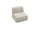 Anda - 1 Seater Chair Without Armrest For Modular Sofa - Chenille Fabric