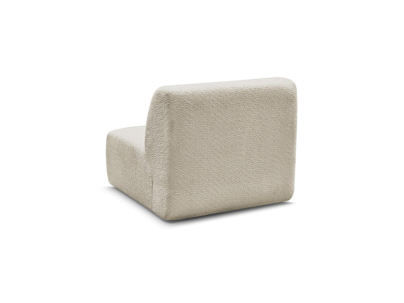 Anda - 1 Seater Chair Without Armrest For Modular Sofa - Chenille Fabric