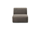 Anda - 1 Seater Chair Without Armrest For Modular Sofa - Chenille Fabric