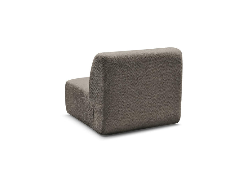 Anda - 1 Seater Chair Without Armrest For Modular Sofa - Chenille Fabric