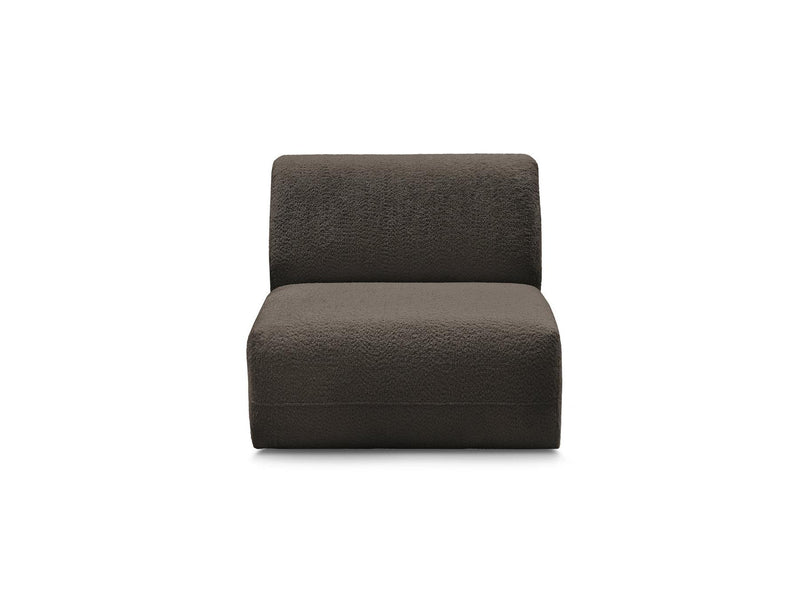 Anda - 1 Seater Chair Without Armrest For Modular Sofa - Chenille Fabric