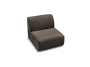 Anda - 1 Seater Chair Without Armrest For Modular Sofa - Chenille Fabric