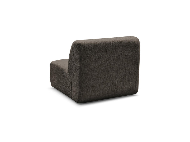 Anda - 1 Seater Chair Without Armrest For Modular Sofa - Chenille Fabric