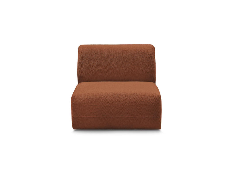 Anda - 1 Seater Chair Without Armrest For Modular Sofa - Chenille Fabric