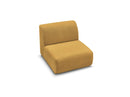 Anda - 1 Seater Chair Without Armrest For Modular Sofa - Chenille Fabric