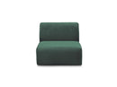 Anda - 1 Seater Chair Without Armrest For Modular Sofa - Chenille Fabric