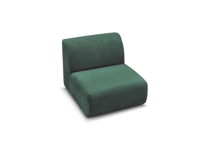 Anda - 1 Seater Chair Without Armrest For Modular Sofa - Chenille Fabric