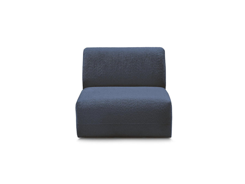 Anda - 1 Seater Chair Without Armrest For Modular Sofa - Chenille Fabric