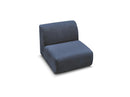 Anda - 1 Seater Chair Without Armrest For Modular Sofa - Chenille Fabric