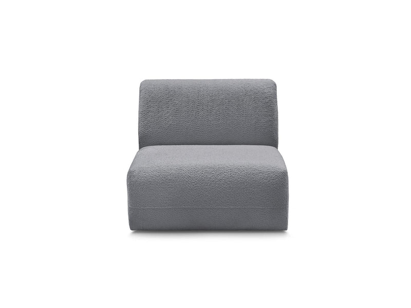 Anda - 1 Seater Chair Without Armrest For Modular Sofa - Chenille Fabric