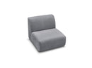 Anda - 1 Seater Chair Without Armrest For Modular Sofa - Chenille Fabric
