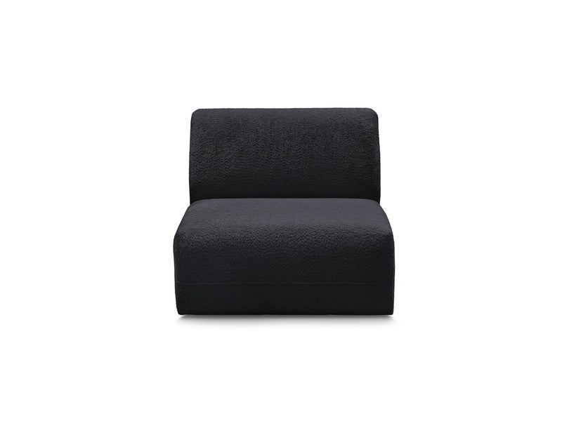 Anda - 1 Seater Chair Without Armrest For Modular Sofa - Chenille Fabric