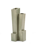 Sculptural Confluence Part 1 Bebop - Vase °7 - Grès - Vert Clair