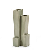 Sculptural Confluence Part 1 Bebop - Vase °7 - Grès - Vert Clair