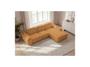 Montaigne - Convertible Corner Sofa with Large Chaise Lounge - Bouclette Fabric - Right Angle