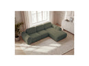 Montaigne - Convertible Corner Sofa with Large Chaise Lounge - Bouclette Fabric - Right Angle