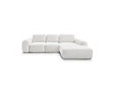 Montaigne - Convertible Corner Sofa with Large Chaise Lounge - Bouclette Fabric - Right Angle
