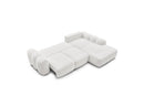 Montaigne - Convertible Corner Sofa with Large Chaise Lounge - Bouclette Fabric - Right Angle
