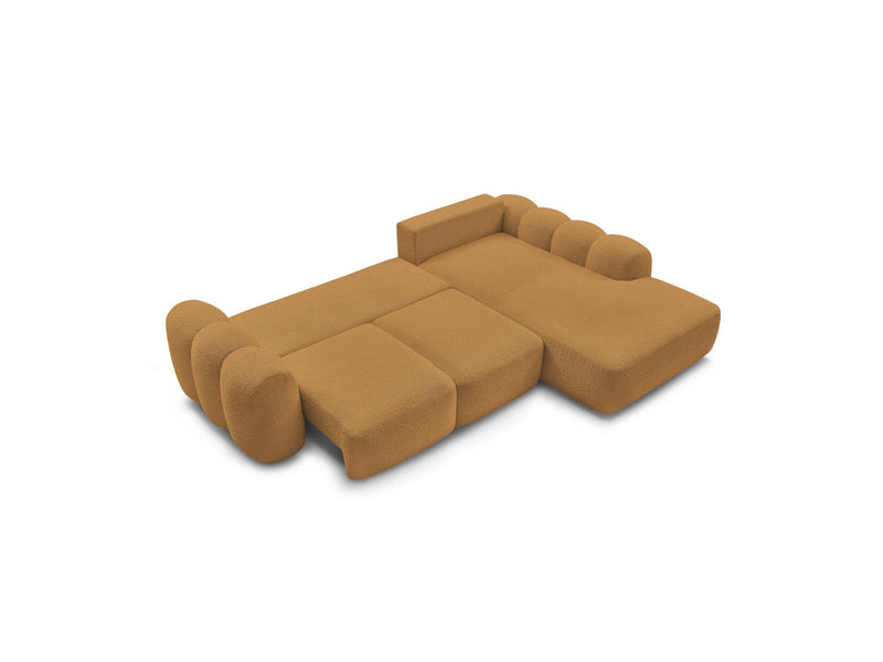 Montaigne - Convertible Corner Sofa with Large Chaise Lounge - Bouclette Fabric - Right Angle
