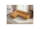 Montaigne - Convertible Corner Sofa with Large Chaise Lounge - Bouclette Fabric - Left Corner