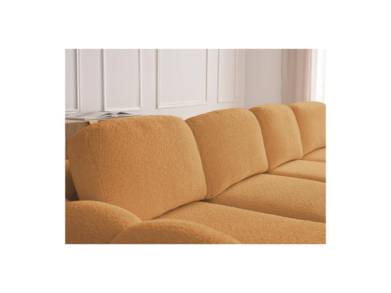 Montaigne - Convertible Corner Sofa with Large Chaise Lounge - Bouclette Fabric - Left Corner
