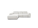 Montaigne - Convertible Corner Sofa with Large Chaise Lounge - Bouclette Fabric - Left Corner