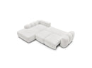 Montaigne - Convertible Corner Sofa with Large Chaise Lounge - Bouclette Fabric - Left Corner