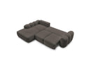 Montaigne - Convertible Corner Sofa with Large Chaise Lounge - Bouclette Fabric - Left Corner