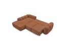 Montaigne - Convertible Corner Sofa with Large Chaise Lounge - Bouclette Fabric - Left Corner