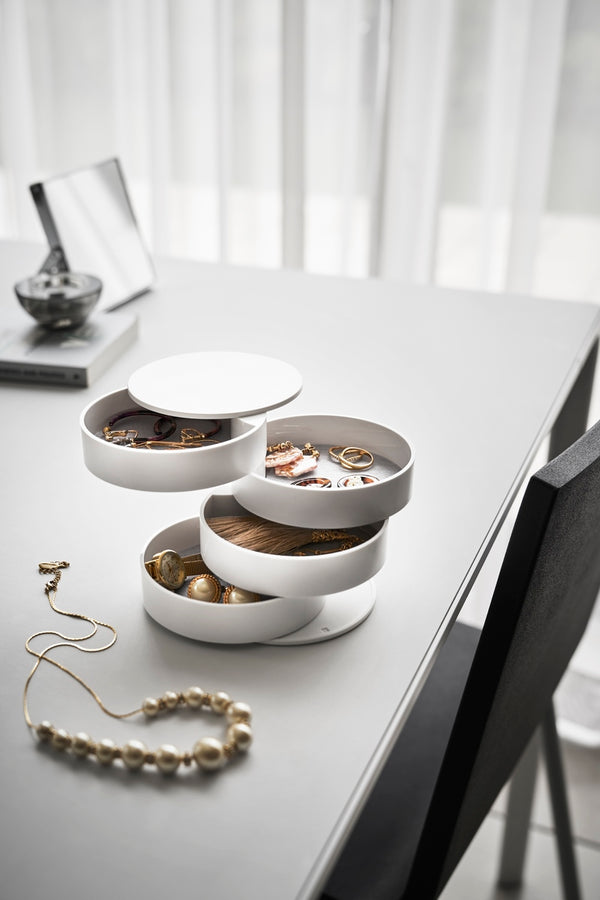 4-Level Jewellery Box - Tosca - White