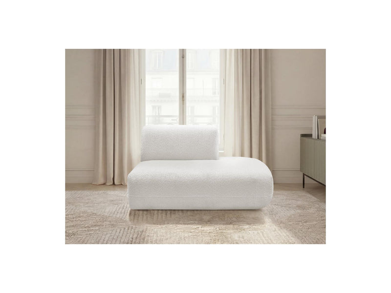 Anda - Chauffeuse Bout De Canapé Pour Canapé Modulable - Tissu Chenille - Angle Droit
