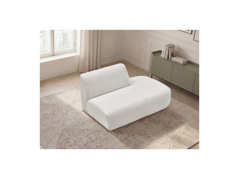 Anda - Chauffeuse Bout De Canapé Pour Canapé Modulable - Tissu Chenille - Angle Droit