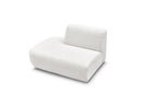 Anda - Silla auxiliar para sofá modular - Tela de chenilla - Ángulo izquierdo