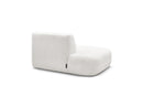 Anda - Silla auxiliar para sofá modular - Tela de chenilla - Ángulo izquierdo