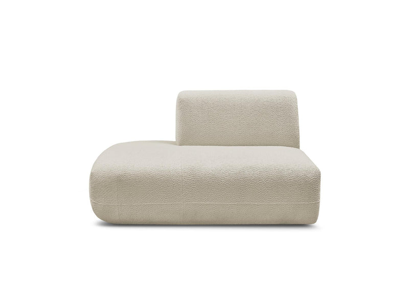 Anda - Silla auxiliar para sofá modular - Tela de chenilla - Ángulo izquierdo