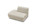 Anda - Silla auxiliar para sofá modular - Tela de chenilla - Ángulo izquierdo