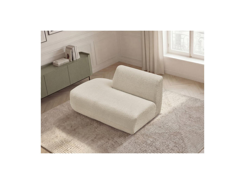 Anda - Silla auxiliar para sofá modular - Tela de chenilla - Ángulo izquierdo