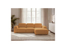 Montaigne - Canapé D'Angle Convertible Coffre - Tissu Bouclette - Angle Droit