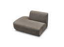 Anda - Silla auxiliar para sofá modular - Tela de chenilla - Ángulo izquierdo