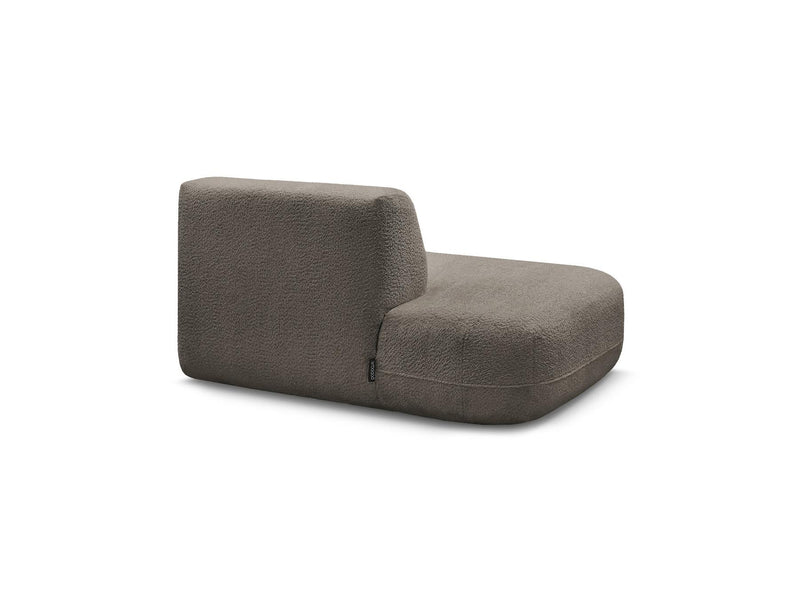 Anda - Silla auxiliar para sofá modular - Tela de chenilla - Ángulo izquierdo