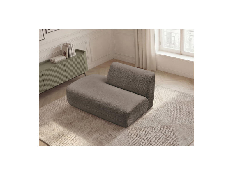 Anda - Silla auxiliar para sofá modular - Tela de chenilla - Ángulo izquierdo