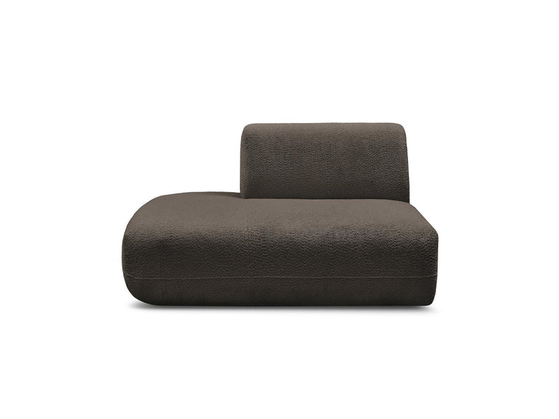 Anda - Silla auxiliar para sofá modular - Tela de chenilla - Ángulo izquierdo