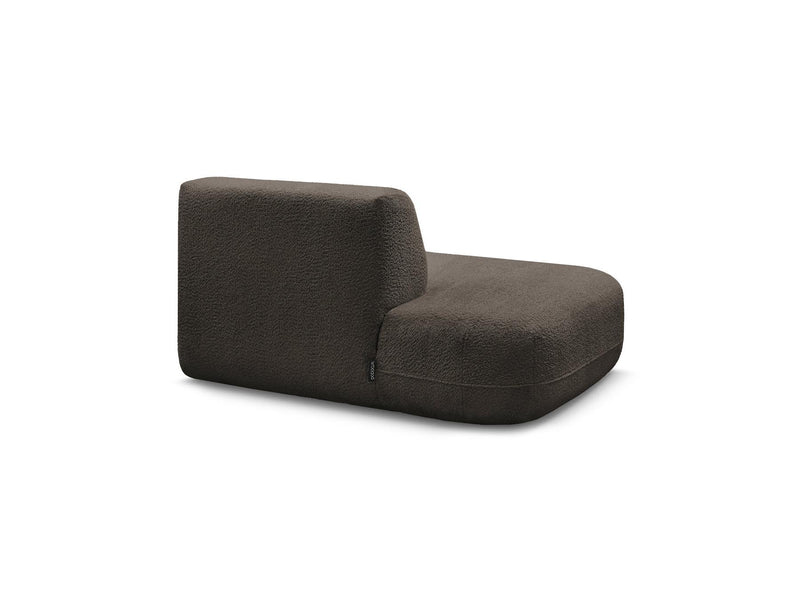 Anda - Silla auxiliar para sofá modular - Tela de chenilla - Ángulo izquierdo