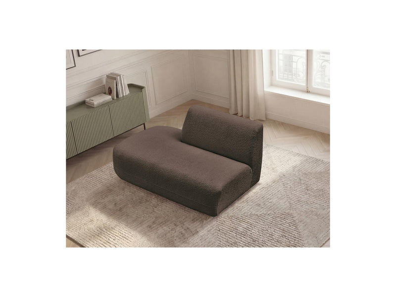 Anda - Silla auxiliar para sofá modular - Tela de chenilla - Ángulo izquierdo